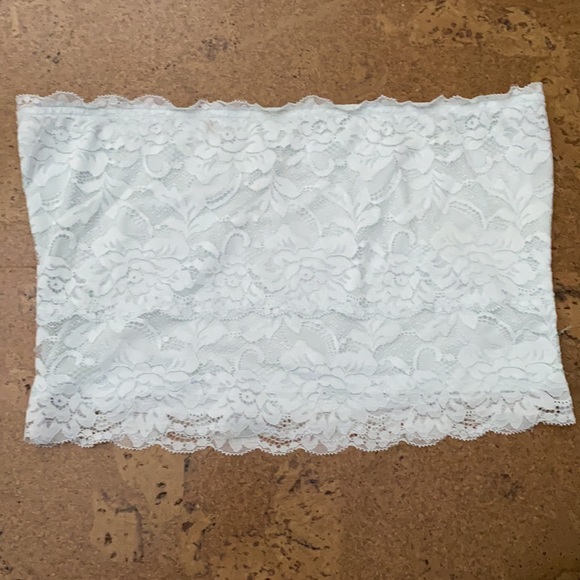 Light Blue Lace Tube Top - Picture 2 of 6